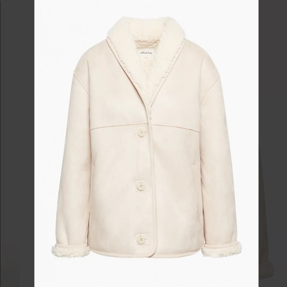 Aritzia Wilfred Free Stallion Jacket - Vegan Suede/Fleece - Size XS - NWT